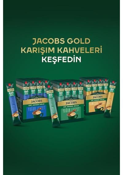 Jacobs 3'ü 1 Arada Gold Yumuşak İçim Karışım Kahve 40 x 18 G