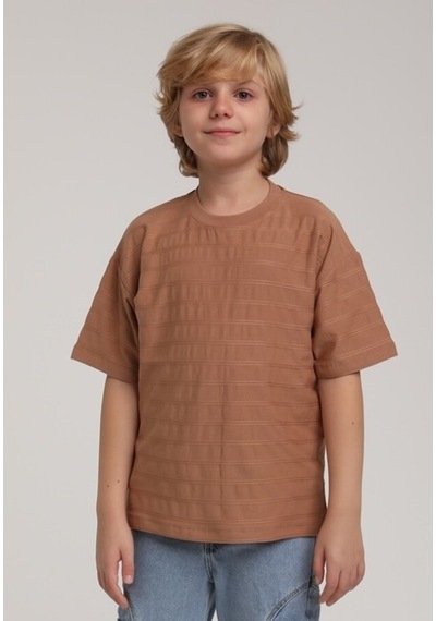 Xo Kids Erkek Çocuk Tişort 4-8 Yaş 1798 Kahve