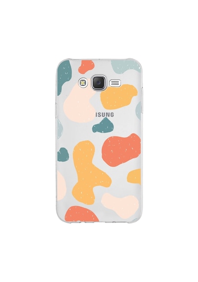 Samsung Galaxy Uyumlu J7 Core Kapak Grunge Tasarımlı Şeffaf Silikon Kılıf Şeffaf