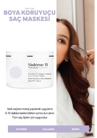 Sisteme 11 Boya Koruyucu Saç Maskesi 350 Ml