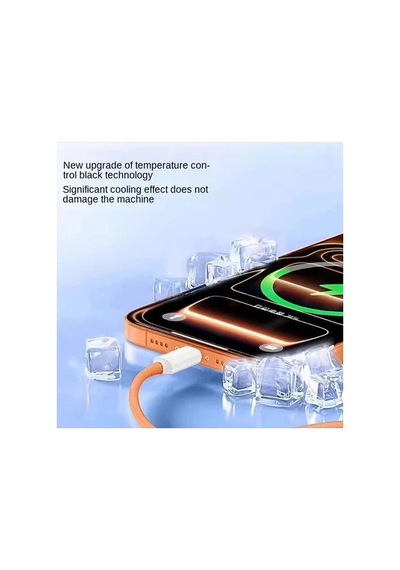 60w Apple İphone Uyumlu İphone 17 / 17 Pro / 17 Air / 17 Pro Max Uyumlu Hasır 1 Metre Hızlı Şarj Kablosu Type-c To Type-c