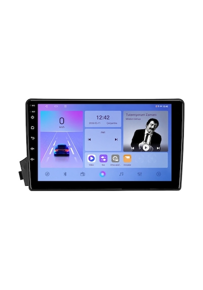 Ssangyong Actyon Sports Android Multimedya 2008-2012 Carplay Android Auto Navigasyon 4gb Ram 32gb 9"