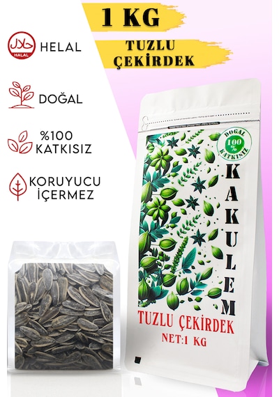 Kakulem Kavrulmuş İri Boy Tuzlu Ay Çekirdeği 1 KG
