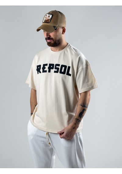 Cocopelli Bej Repsol Erkek T-shirt Coc3008