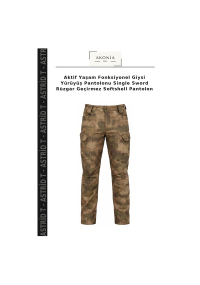Astrid T Aktif Yaşam Fonksiyonel Giysi Yürüyüş Pantolonu Single Sword Rüzgar Geçirmez Softshell Pantolon Çok Renkli