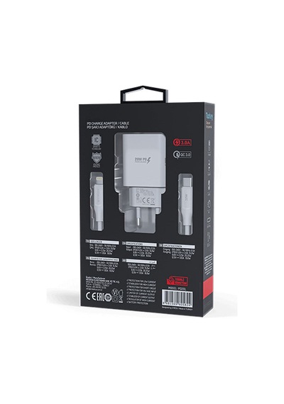 Apple Iphone 11 Pro Max Uyumlu Pd20l 20w Pd Lightning Şarj Adaptörü Kafa + Kablo