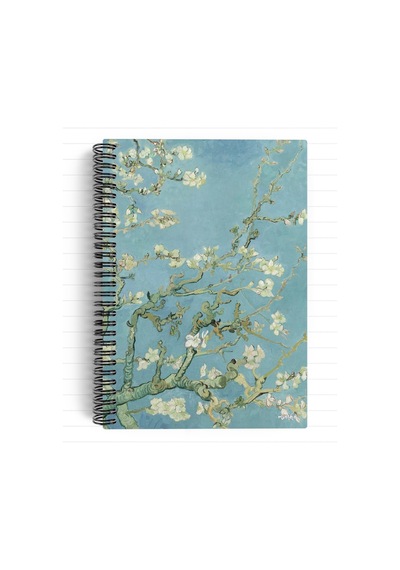 Vincent Van Gogh/almond Blossom,1890 Spiralli Defter 21 A5 Çizgili 100 Sayfa Okul Düz Çok Renkli