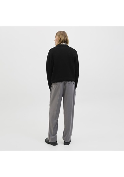 Jack & Jones Erkek Relaxed Fit Polo Yaka Triko Üst - Milano - 12281743 Siyah