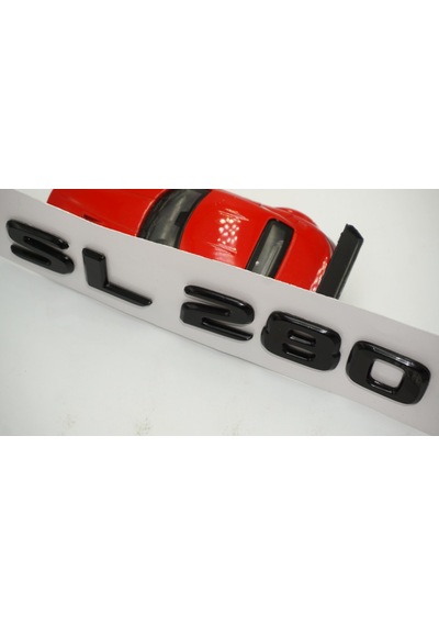 SL 280 Bagaj Parlak Siyah ABS 3M 3D Yazı Logo