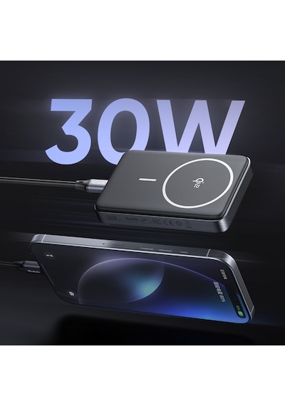 Mcdodo Mc-7811 10.000 Mah 30 W Qi2 Manyetik Powerbank Siyah