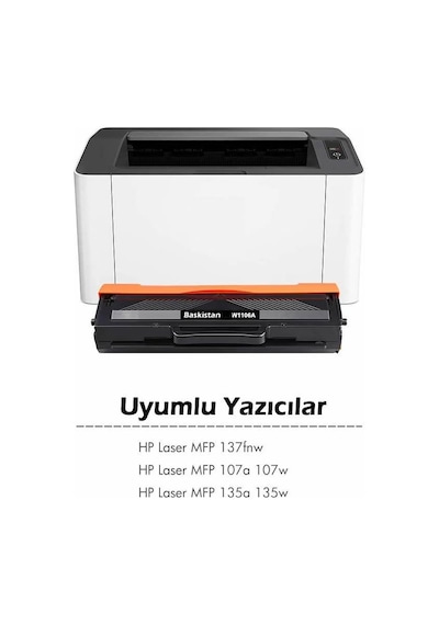 Hp Laserjet 107W Toner Uyumlu (Çipsiz) 106A