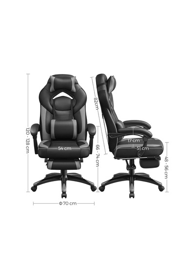 Ayrex Yönetici Ofis Koltuğu, Ergonomik, Siyah, Gri Obg77bg Genel