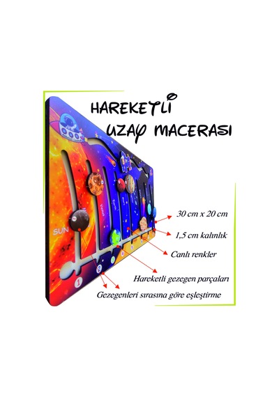 Ahşap Hareketli Uzay Macerası