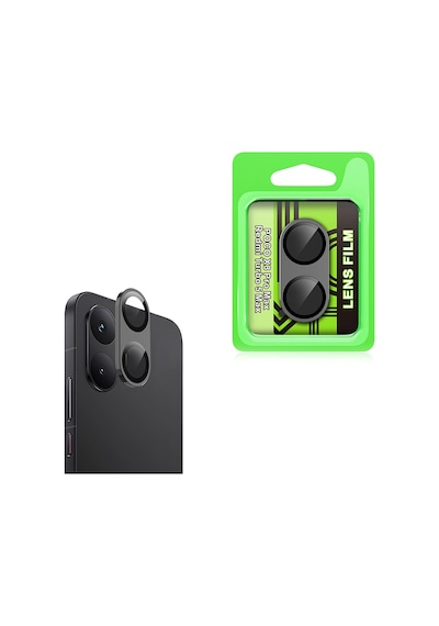 Xiaomi Poco X8 Pro Max Kamera Lens Koruyucu Çerçeveli Koruyucu Cl-07 Siyah