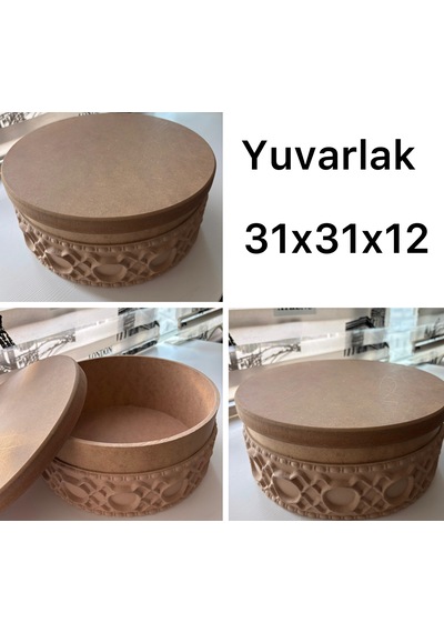 Ham Ahşap Dekoratif Kutu