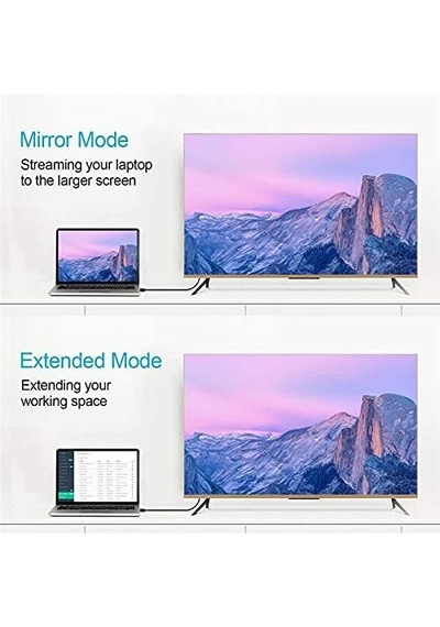 Hc-01 Type-c To 4k Ultra Full Hd Hdmı Usb-c Tak Çalıştır Görüntü Aktarım Kablosu-1.8m