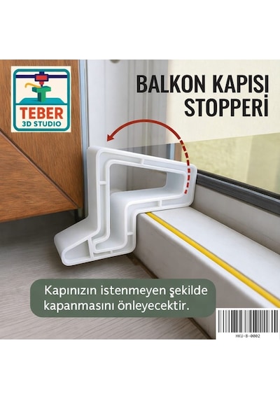 Pencere - Balkon Kapı Stoperi Beyaz