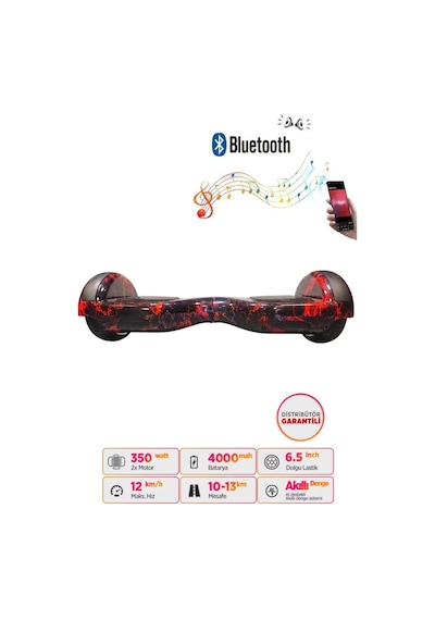 Citymate Hoverboard 6.5 inch Elektrikli Kaykay Scooter Bluetooth Hoparlörlü D15