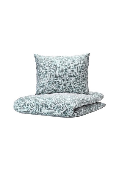 Ikea Tradkrassula Tek Kişilik Nevresim Takımı 150 X 200 Cm Beyaz - Lacivert