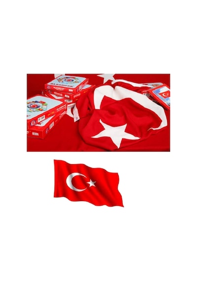 Türk Bayrağı Alpaka 30x45 Cm A30 Kırmızı