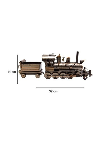 Dekoratif Metal Lokomotif Modeli
