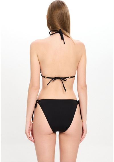 Toosalty Kadın Siyah Küçük Üçgen Bikini Takımı 25sw029st Siyah
