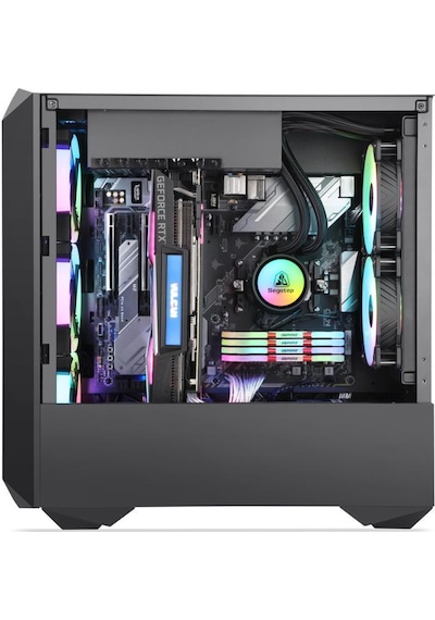 Lunatic Orkinos Mesh Panel Dikey Ekran Kartı Takılabilen 4 Full RGB Fanlı ATX Bilgisayar Kasası