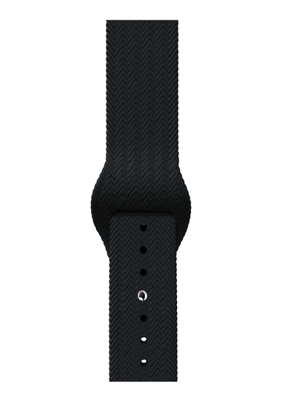 Schitec 42-49mm Yeninesil Akıllı Saat Kordonu Silikon Siyah