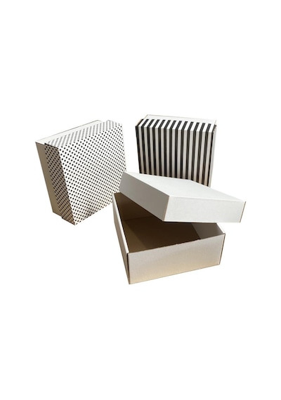 20X20X9 Cm Kapaklı Beyaz Kutu,E Ticaret Kargo Kutusu