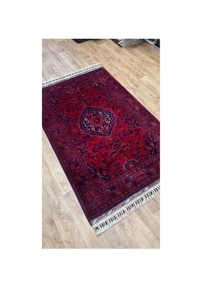 El Dokuma Afghan Halısı Bordo