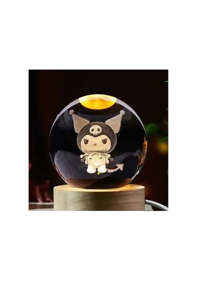 Kuromi Işıklı Cam Küre Kod 63 Evimdeyokyok