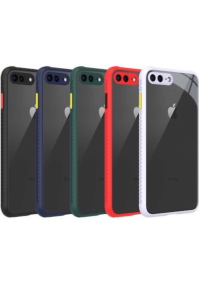 Apple Uyumlu iPhone 7 Plus Kılıf ​​Zore Kaff Kapak-Siyah