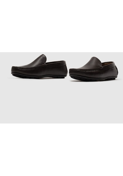 Cabani Hakiki Deri Kahverengi Erkek Loafer Ayakkabı Kahve (521643716) Kahverengi