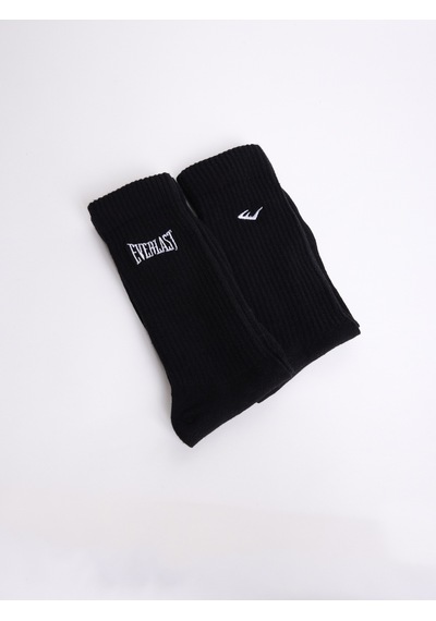Everlast Logo Nakışlı 2'lü Siyah Çorap Siyah