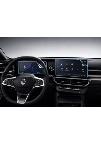Renault Boreal Iconic Paket Dijital Gösterge Ve Multimedya Ekran Koruyucu 9h Nano Set
