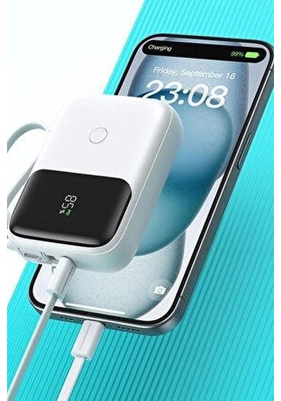 Thentech 1000mah Telefon Tablet Powerbank Küçük Taşınabilir Küçük Güçlü Portatif Powebank Beyaz
