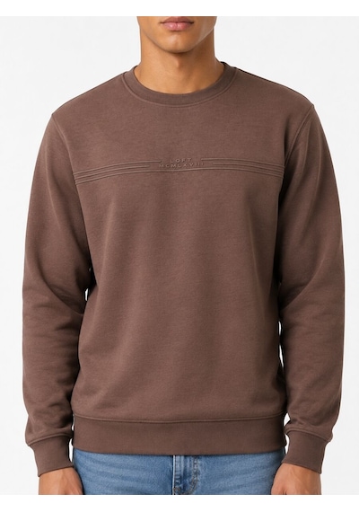 Loft Regular Fit Erkek Sweatshirt Lf2044511 Q1.v1 Kahverengi