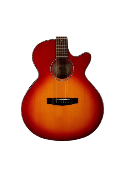 Cort Sfx-essb Elektro Akustik Gitar Satin Sunburst - İnce Kasa Cutaway
