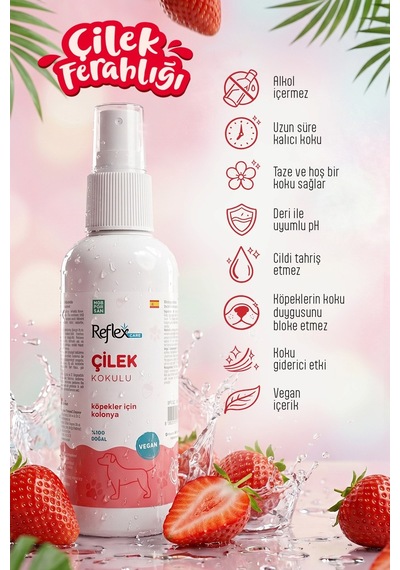Reflex Care Çilek Kokulu Köpek Kolonyası 125 Ml