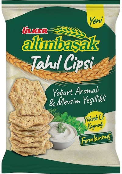 Altınbaşak Tahıllı Cips Yoğurt & Mevsim Yeşillikleri 120g X 14 Adet