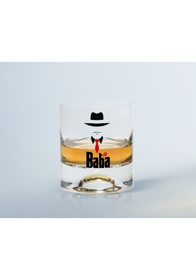 Bk Home Renkli Baskılı Godfather Baba Tasarımlı Viski Bardağı-17