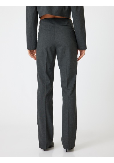 Koton Kumaş Pantolon Slim Fit Antrasit 5wak40028uw Antrasit