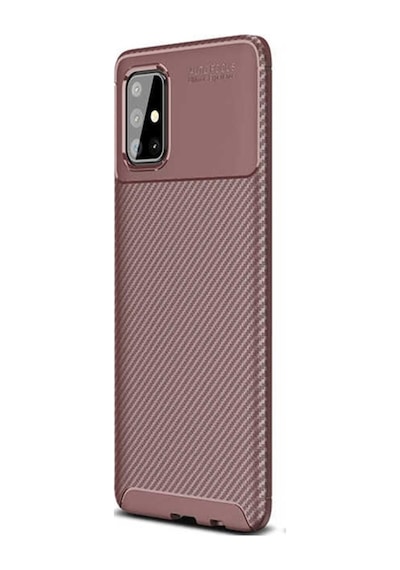 Samsung Uyumlu Galaxy A51 Kılıf Negro Karbon Dizayn Silikon (510447738)