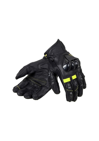 Ozone Rs600 Short Deri Motosiklet Eldiveni 66217 Siyah Yeşil
