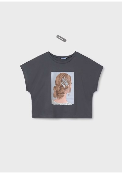 Mayoral Kız Çocuk T-shirt 6021m Antrasit