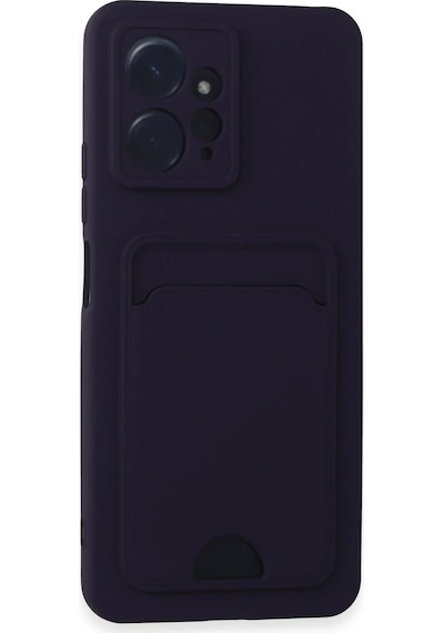Newface - 805 - Xiaomi Redmi Note 12 4g Kılıf Kelvin Kartvizitli Silikon - - Edntrend - Derin Mor