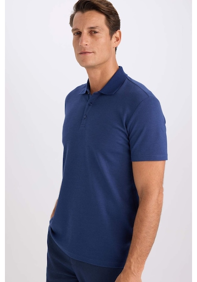 DeFacto Slim Fit Dar Kesim Polo Yaka Kısa Kollu Pamuklu Modal Karışımlı Basic Düz Tişört M6609AZ24SPIN131