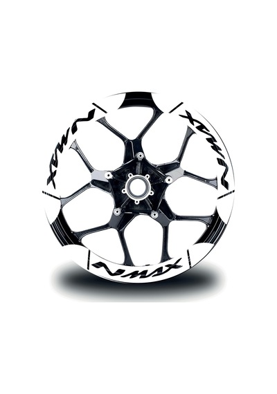 Yamaha Nmax İç & Dış Jant Sticker Etiket Modeli Beyaz