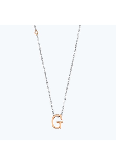 Altınbaş Silver Pırlantalı G Harfi Kolye Int238g-925-1