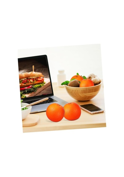 Yapay Portakal Lüx 6lı Paket Yapay Meyve Gerçek Boyutlarda Turuncu